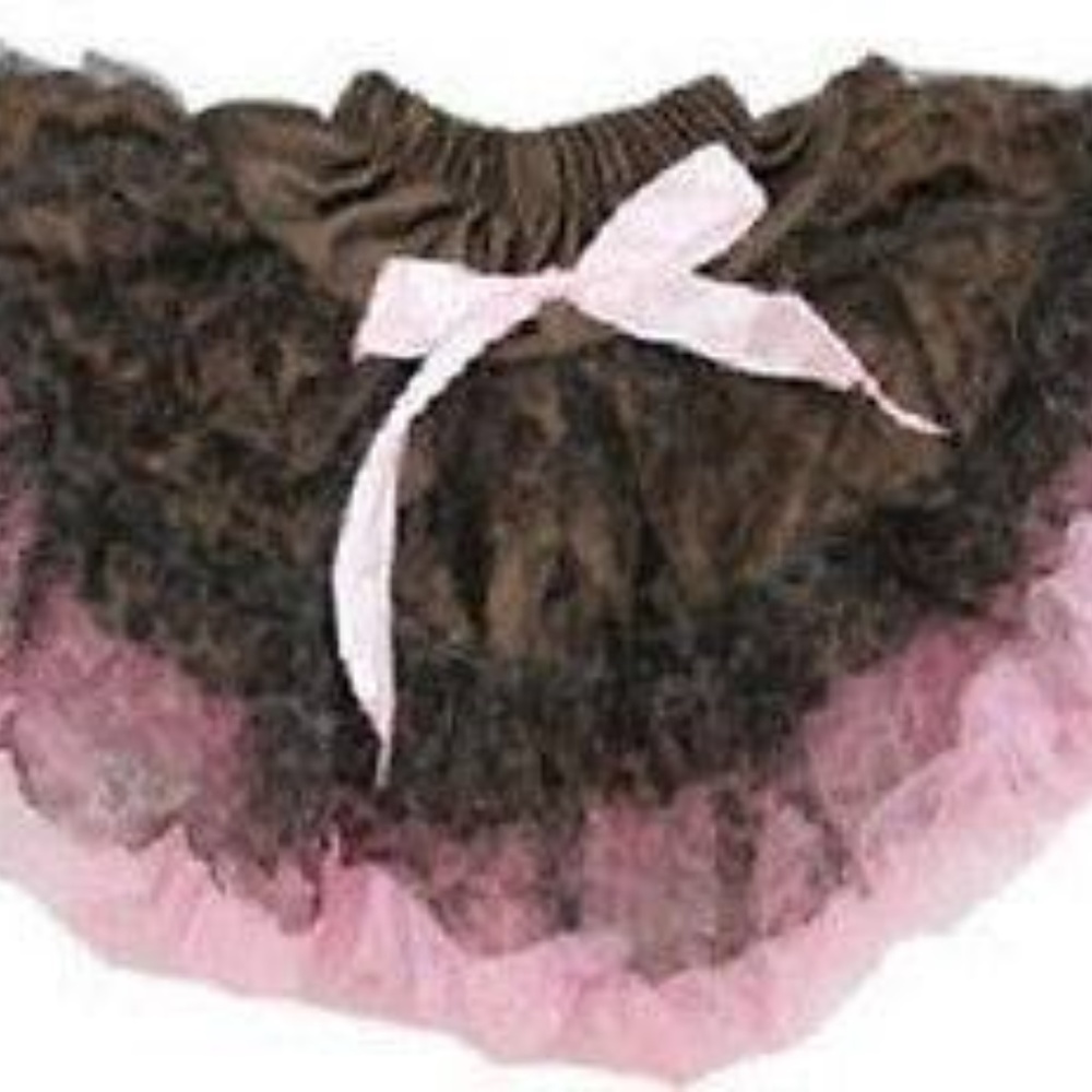 Ruffled Tutu Cheetah/Pink Pettiskirt L 10-12